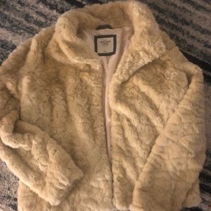 Abercrombie and Fitch faux fur jacket (never worn)